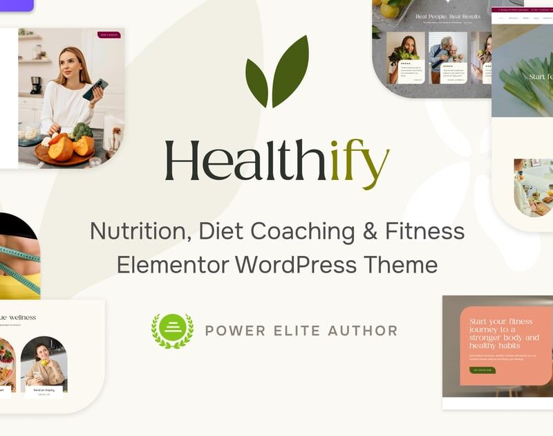 Healthify - Diet Recipes & Health Coaching Theme