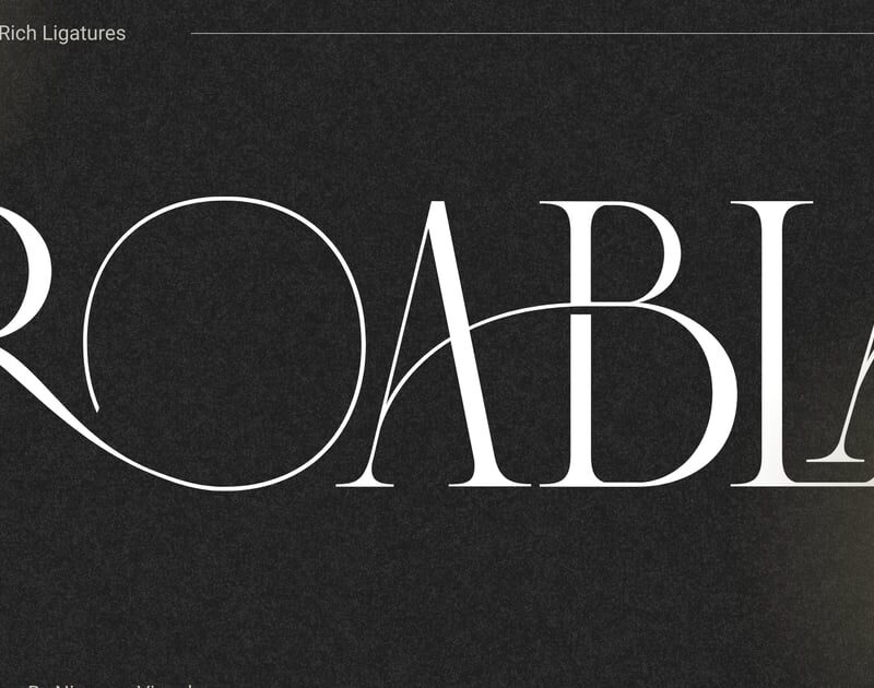 Roabla - Modern Serif Font
