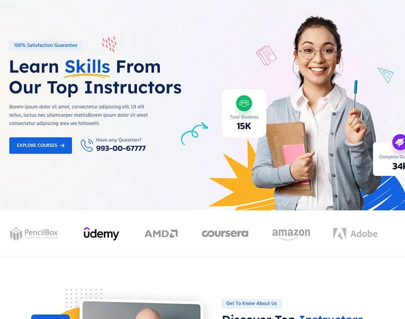 Eduvalt - Online Courses & Education WordPress The
