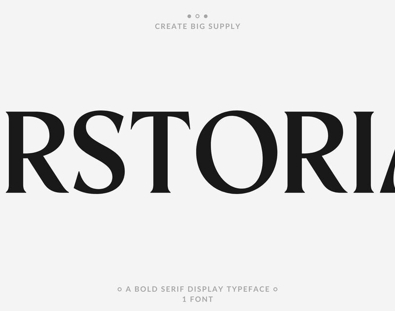 Erstoria Bold Serif Display Font