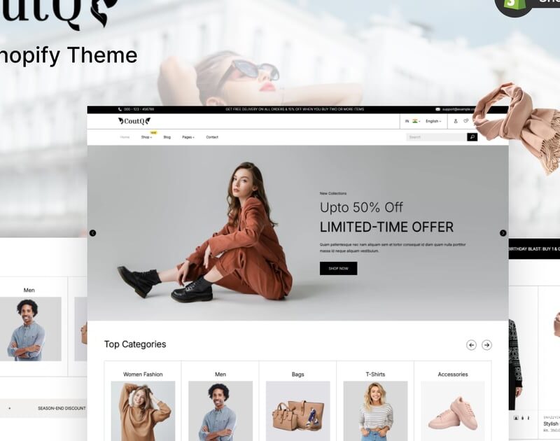 Coutq- Women Fashion Shopify theme