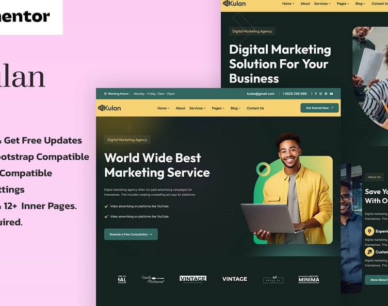 Kulan - Digital Marketing Agency WordPress Theme