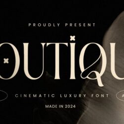 Boutique – Phông chữ điện ảnh sang trọng