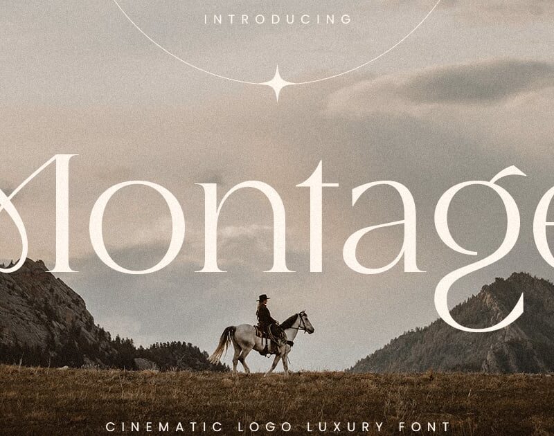 Montage - Cinematic Logo Luxury Font