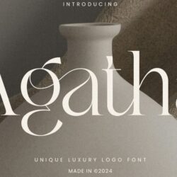 Agatha – Phông chữ logo sang trọng độc đáo