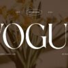 Kiểu chữ Vogue Elegant Serif – Phông chữ sang trọng cổ điển