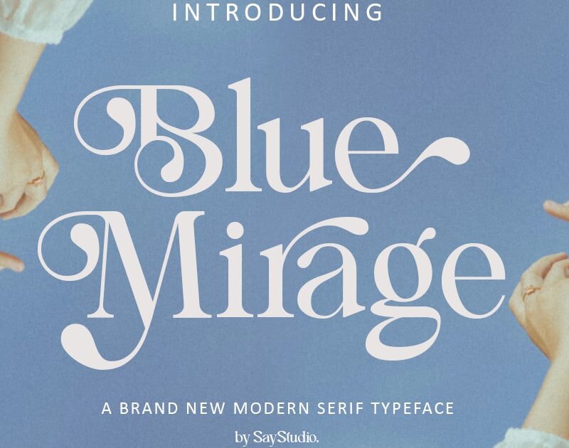 Blue Mirage - Luxury Modern Logo Font