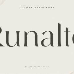 Runalto – Phông chữ Serif sang trọng