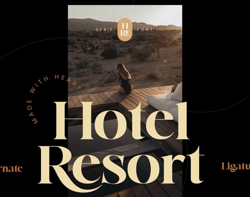 Hotel Resort - Luxury Business Font