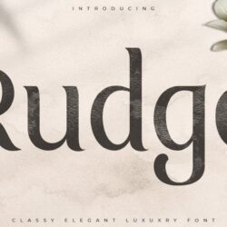 Rudge – Phông chữ sang trọng thanh lịch đẳng cấp Rudge – Phông chữ sang trọng thanh lịch đẳng cấp