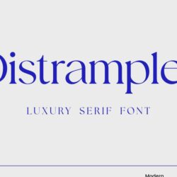 Phông chữ Distrampler Luxury Serif