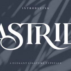 Kiểu chữ Astrid Elegant Ligature