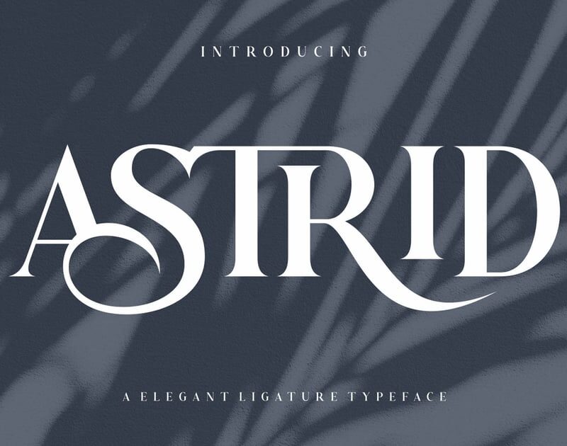 Astrid Elegant Ligature Typeface