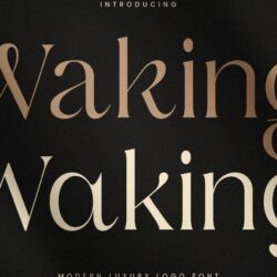 Phông chữ Waking Luxury Phông chữ Waking Luxury
