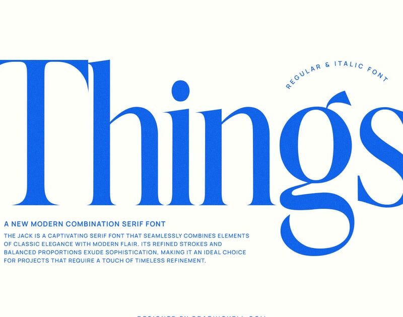 Things Modern Serif Font – Elegant Family Typeface